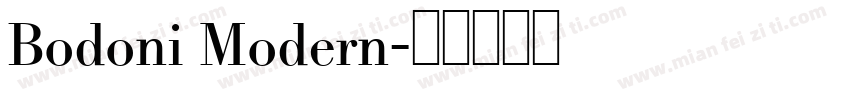 Bodoni Modern字体转换